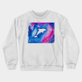 Dolpin in blue Crewneck Sweatshirt